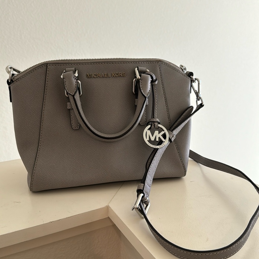 Gray Michael Kors Purse